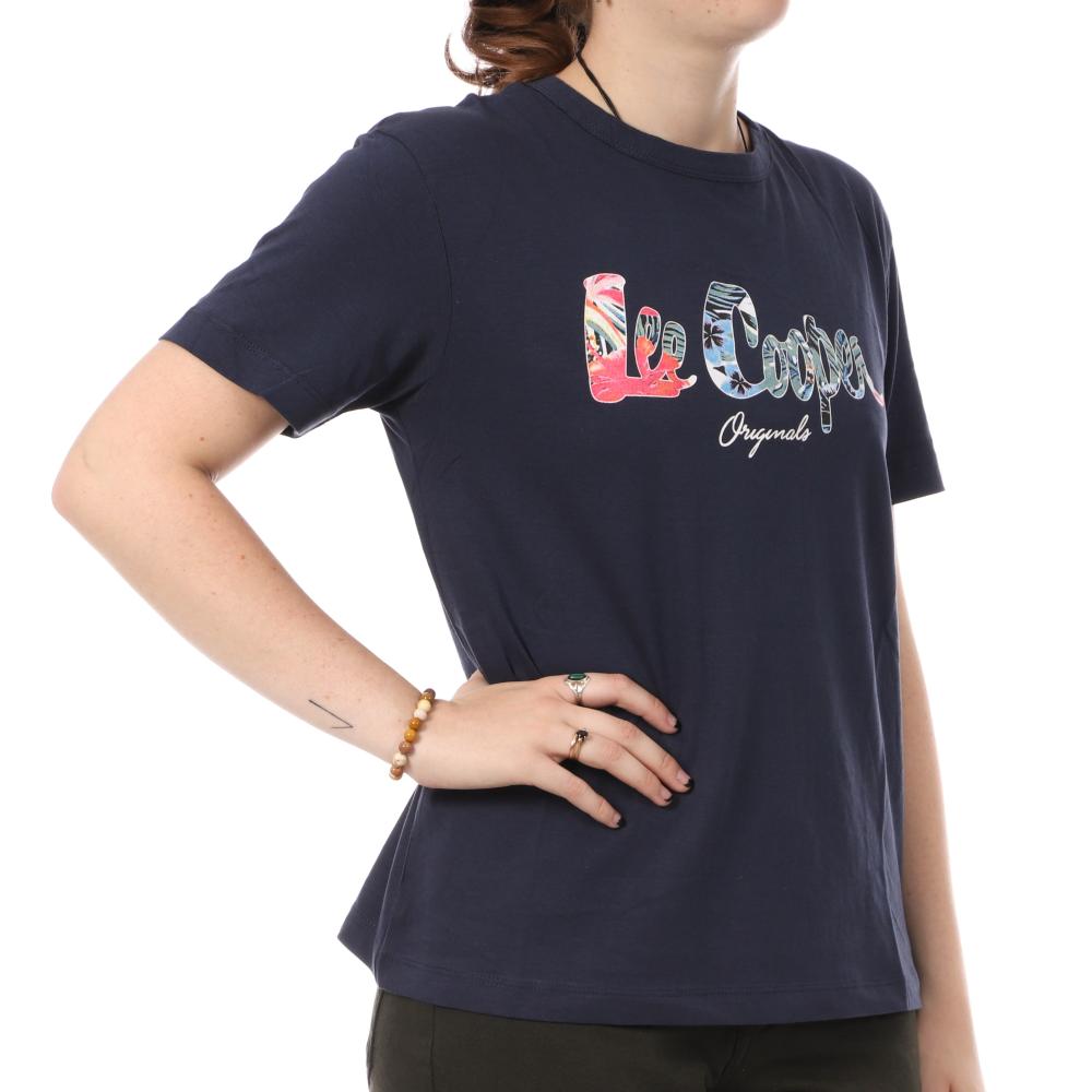 T-Shirt Marine Femme Lee Cooper Océane pas cher