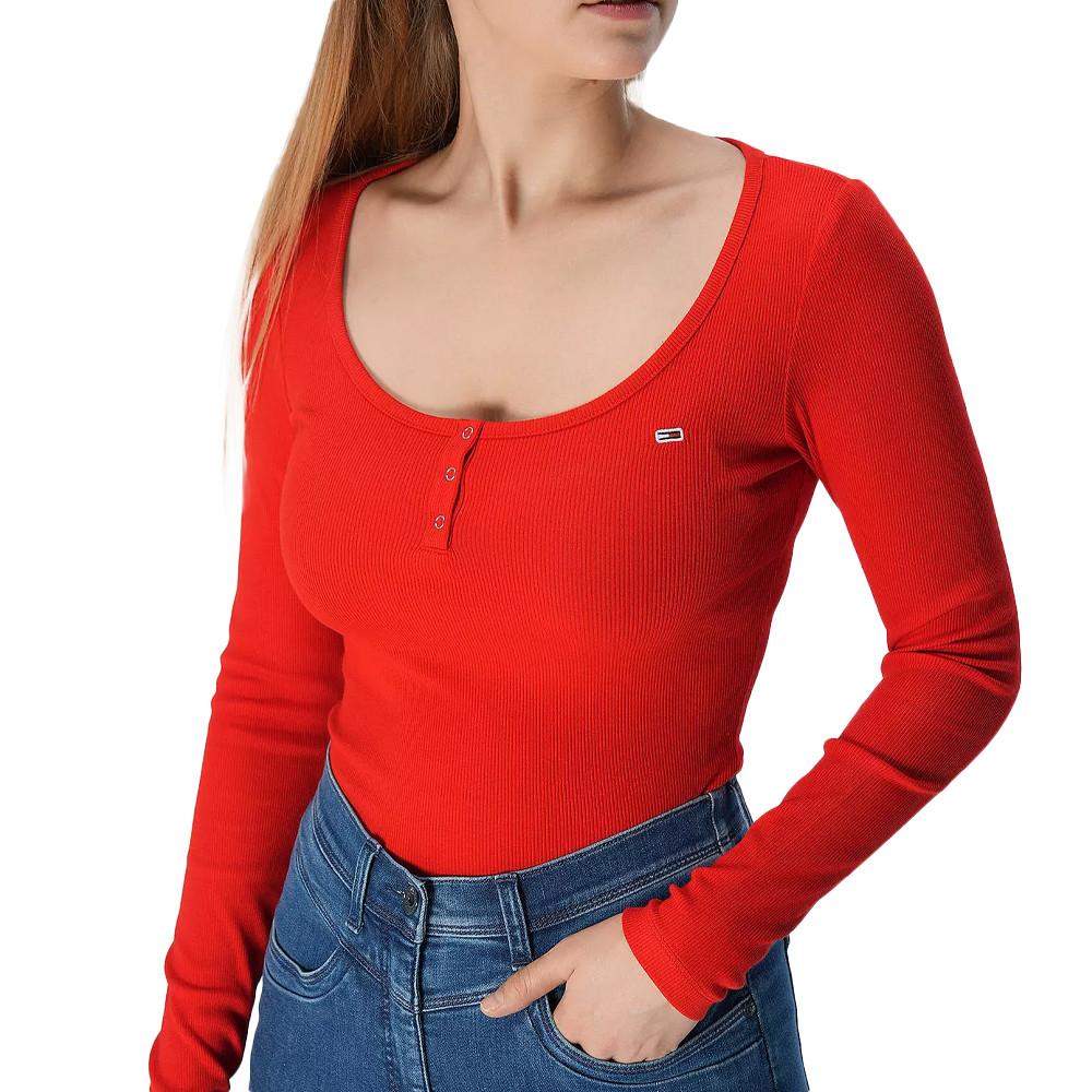 Haut manche longue fashion tommy hilfiger femme