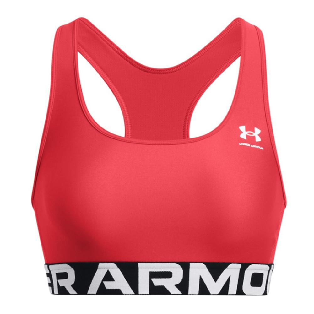 Brassière Rouge Femme Under Armour Authentics pas cher