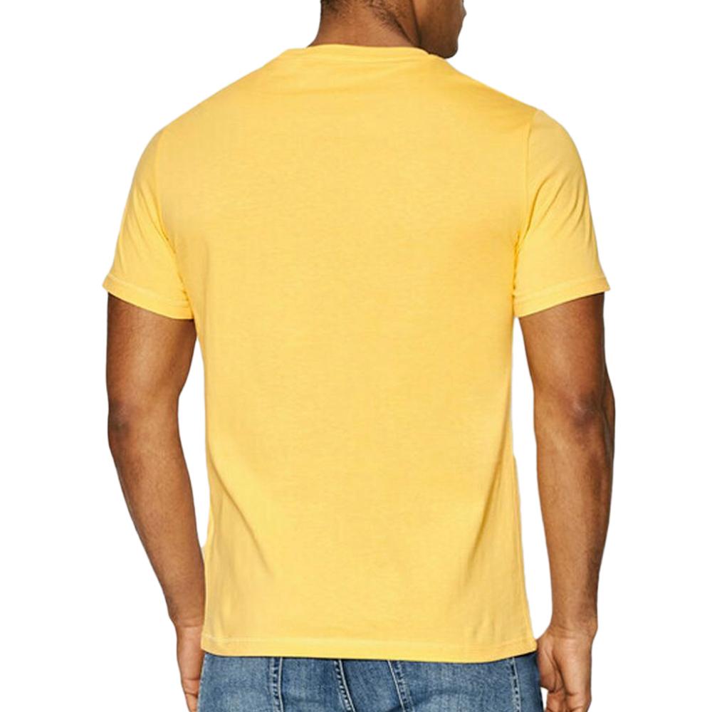 T-shirt Jaune Homme Guess Aidy vue 2