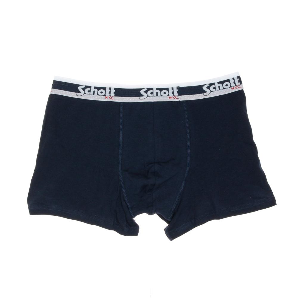 Boxer Marine Homme Schott Brooklyn pas cher