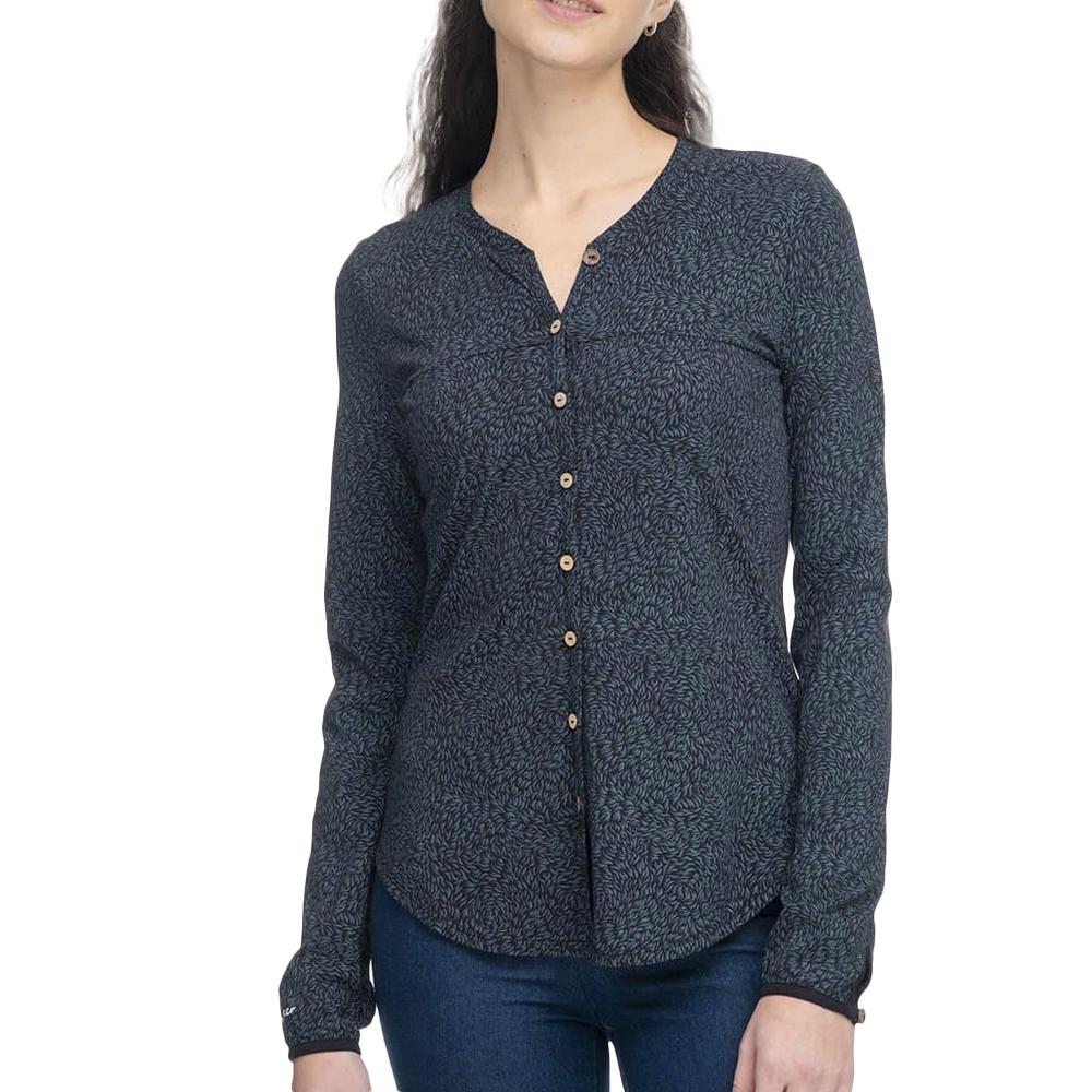 Blouse Marine/Noir Femme Ragwear Zofka Organic pas cher