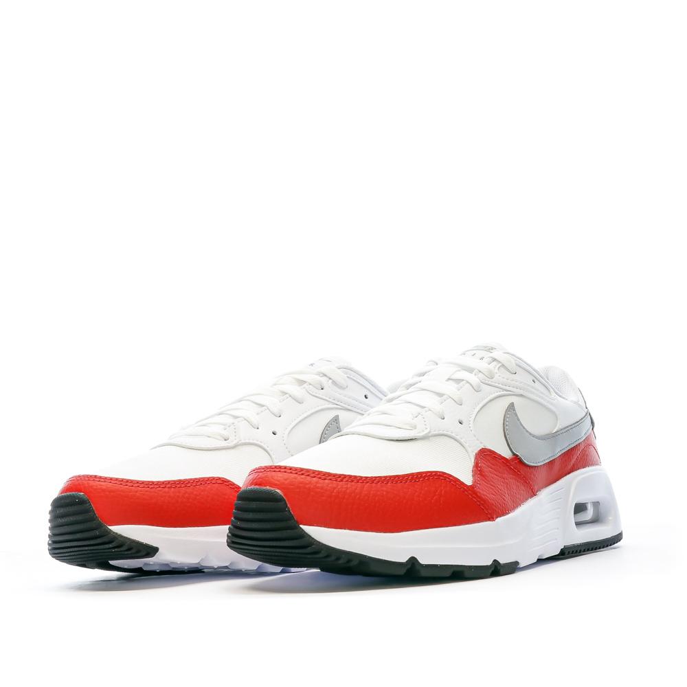 Baskets Blanches Rouge Homme Nike Air Max