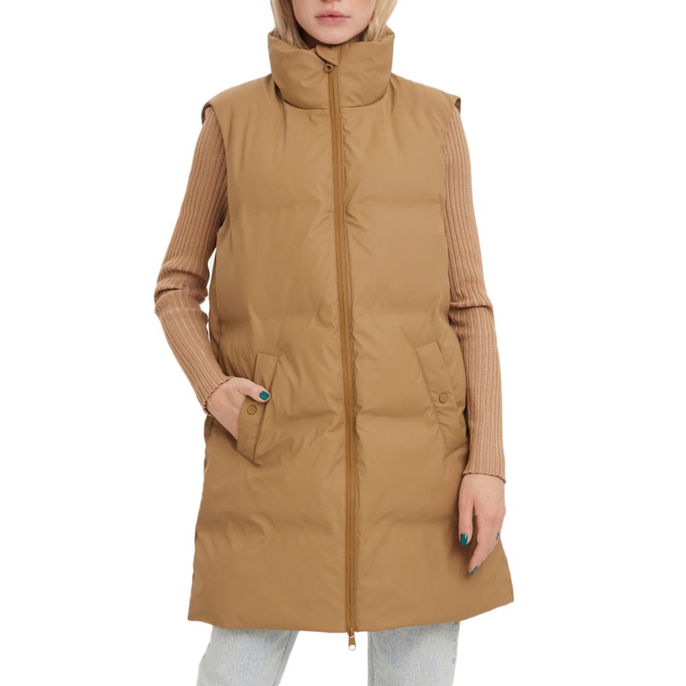 Doudoune sans manche Marron Femme Vero Moda Coated TGY pas cher