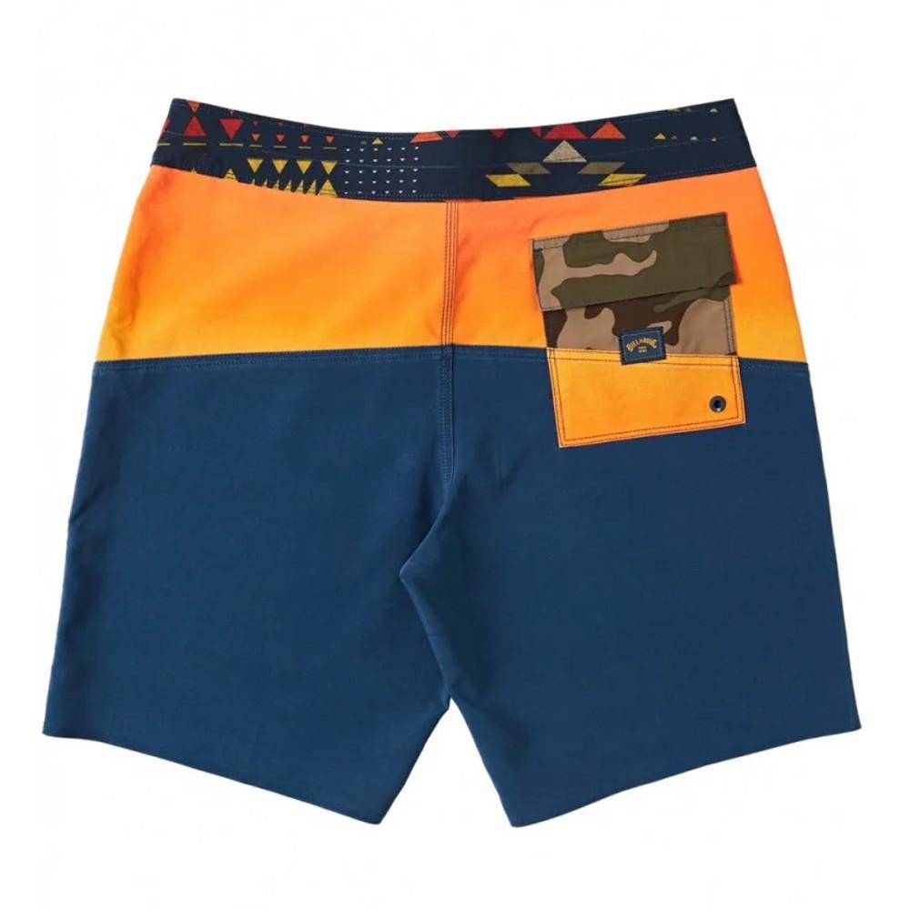 Short de bain Marine/Orange Homme Billabong Fifty50 Pro vue 2