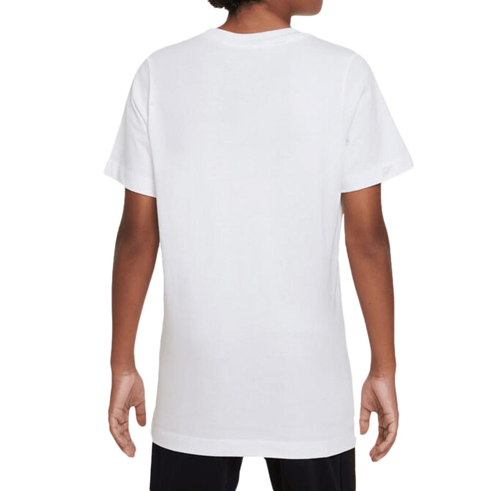 T-shirt Blanc Garçon Nike Photo Ho22 vue 2