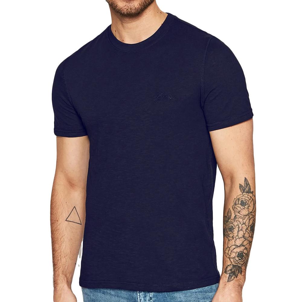 T-shirt Marine Homme Guess M2GI19 pas cher