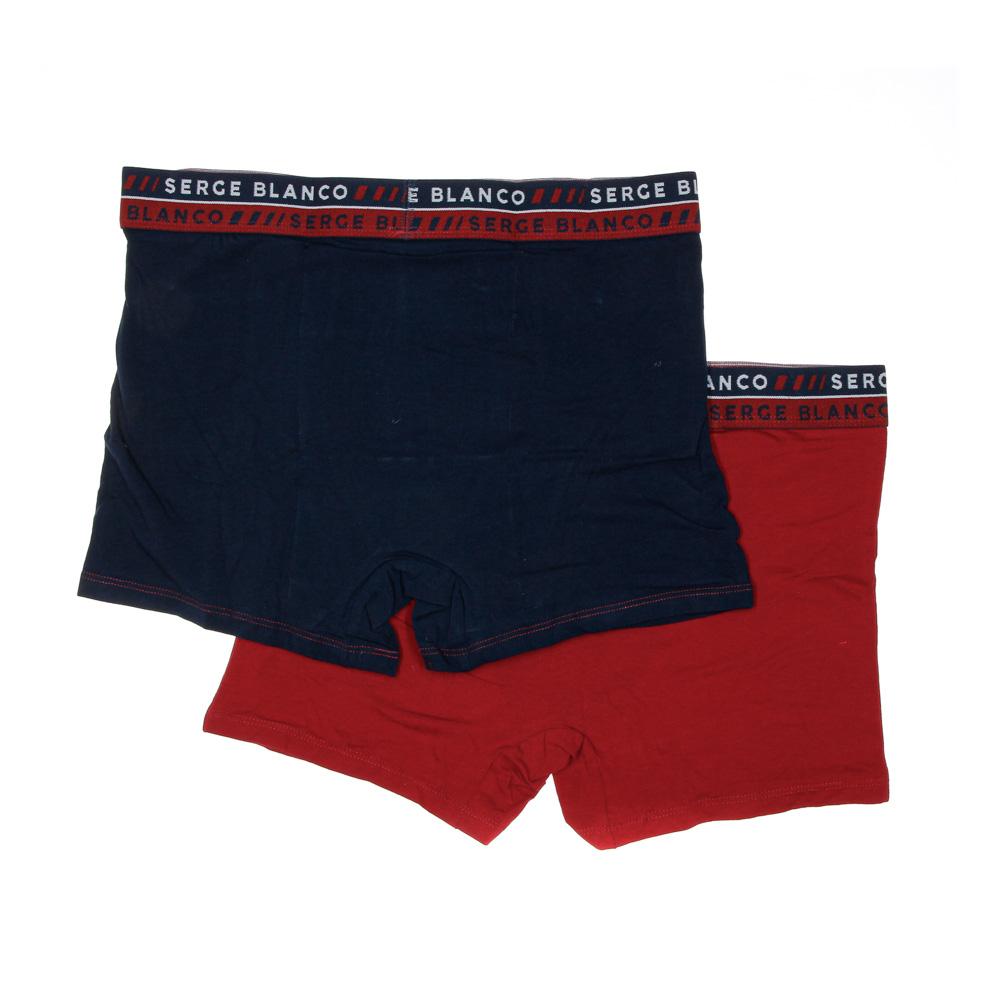 x2 Boxers Bordeaux/Marine Homme Serge Blanco Class3 vue 2