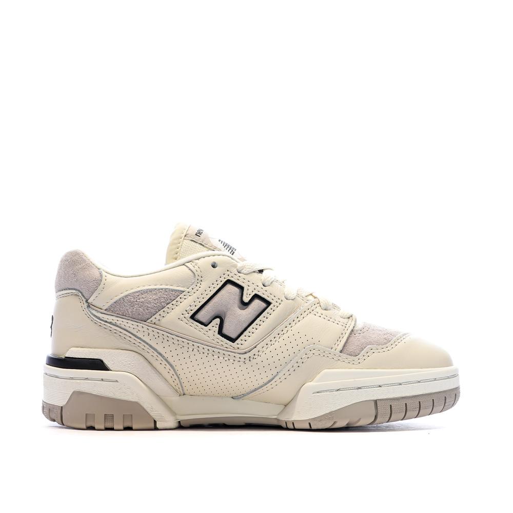 Baskets Blanches/Gris Femme New Balance 550 vue 2