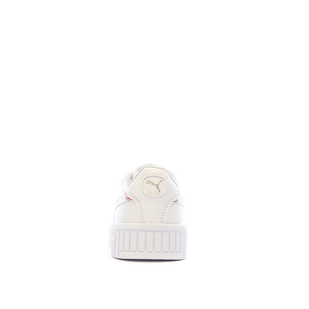 Baskets Blanches/Rose Brillant Fille Puma Carina 2.0 vue 3