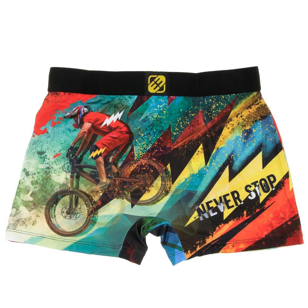 Boxer Noir/Jaune à Imprimés Homme Freegun Vtt vue 2