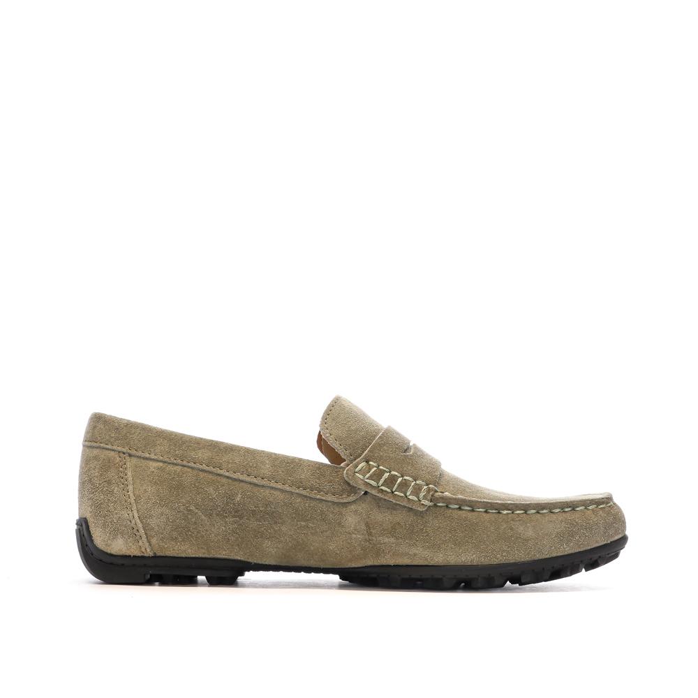 Mocassins Beige Homme Geox Kosmopolis vue 2