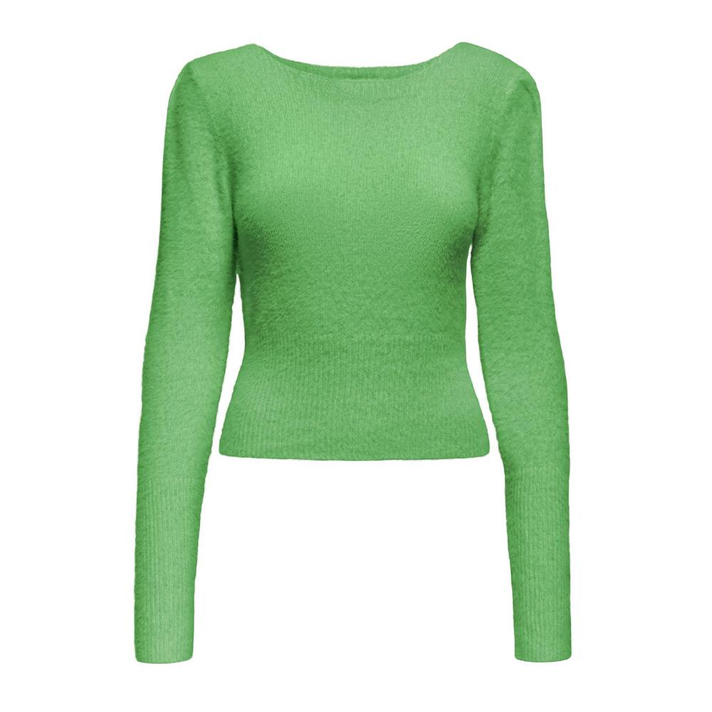 Pull en Maille douce Vert Femme Only Piumo pas cher