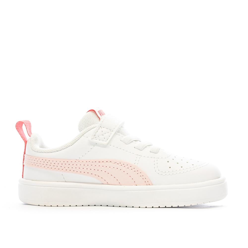 Baskets Blanche Rose Fille Puma Rickie