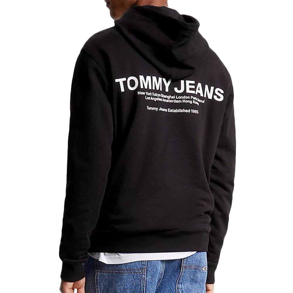 Sweat à Capuche Noir Homme Tommy Hilfiger Entry Grap vue 2