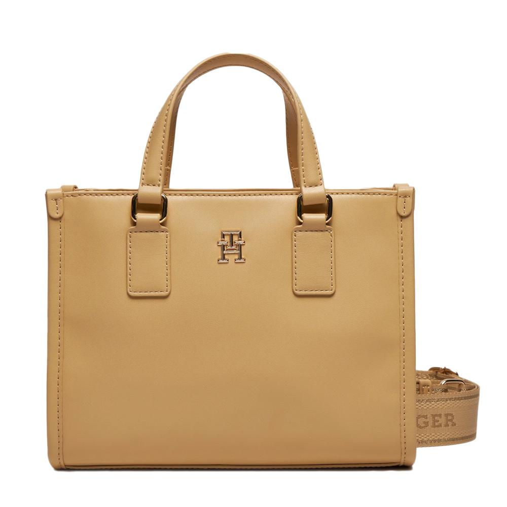 Sac à Main Beige Tommy Hilfiger Monotype Mini pas cher