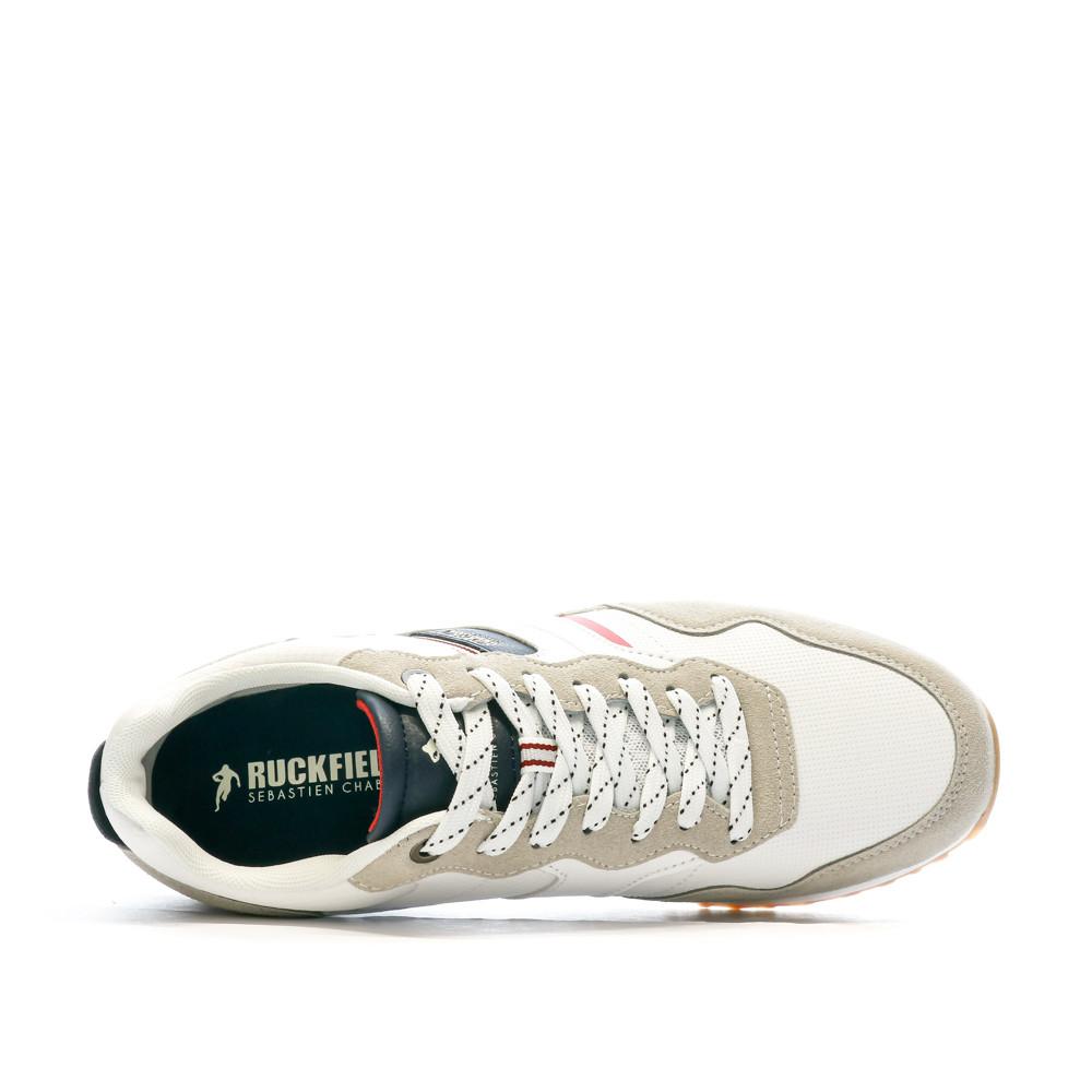 Baskets Blanc/Beige Homme Ruckfield St Denis vue 4