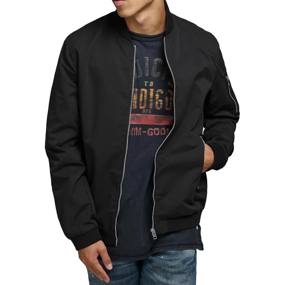 Bomber Noir Homme Jack & Jones Mash pas cher