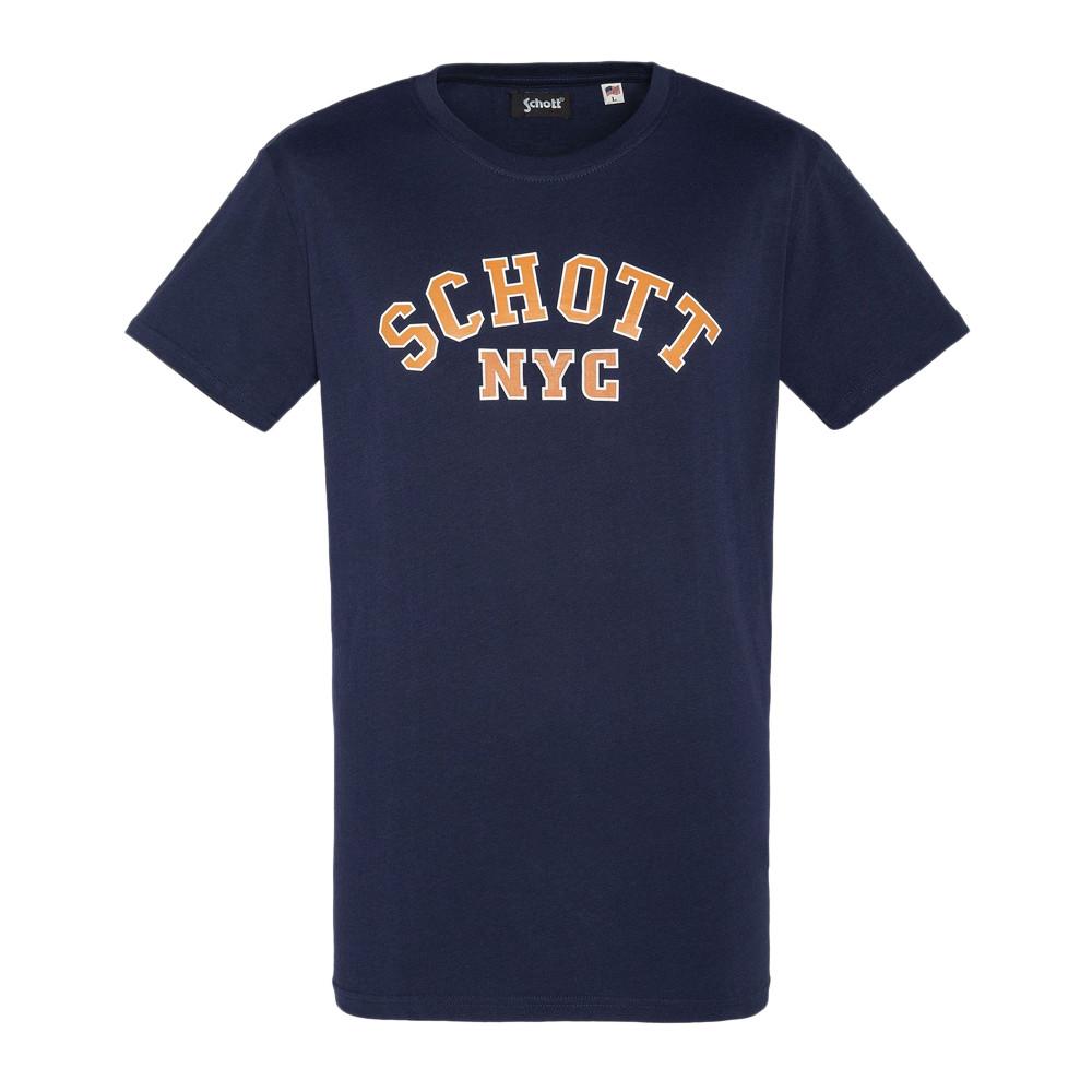 T-shirt Marine Homme Schott Crew pas cher