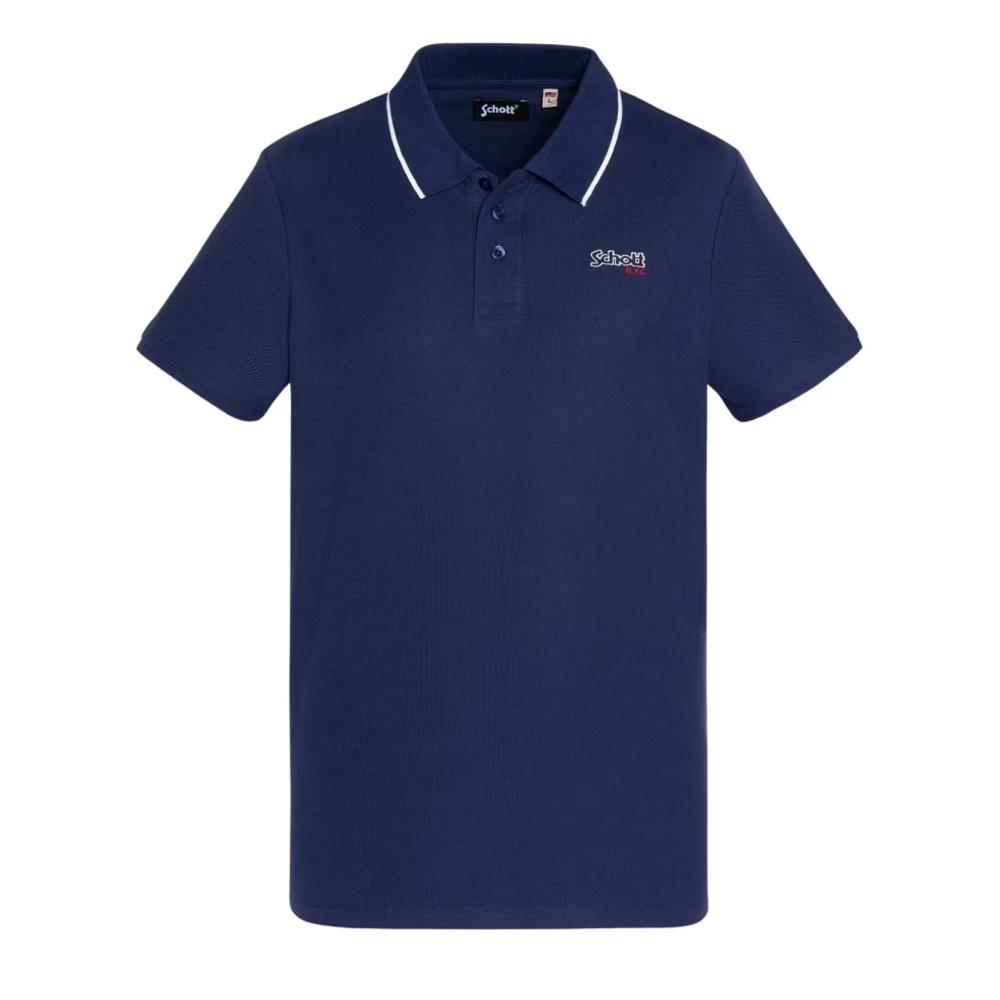 Polo Marine Homme Schott Pique Paul pas cher