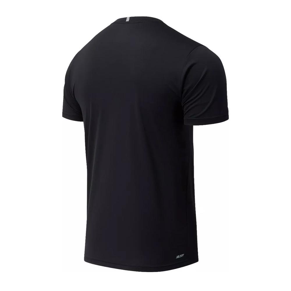 T-shirt Noir Homme New Balance Core Run vue 2