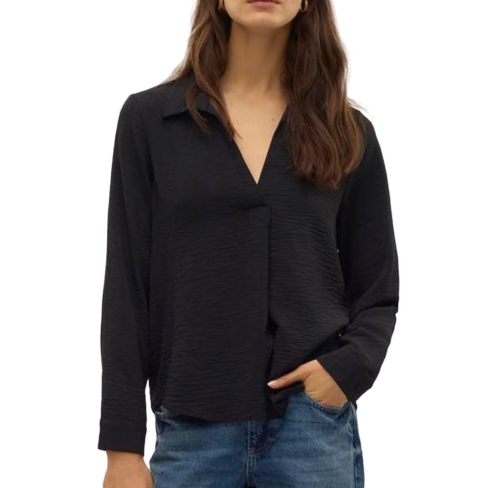 Blouse Noire Femme Vero Moda Malva pas cher