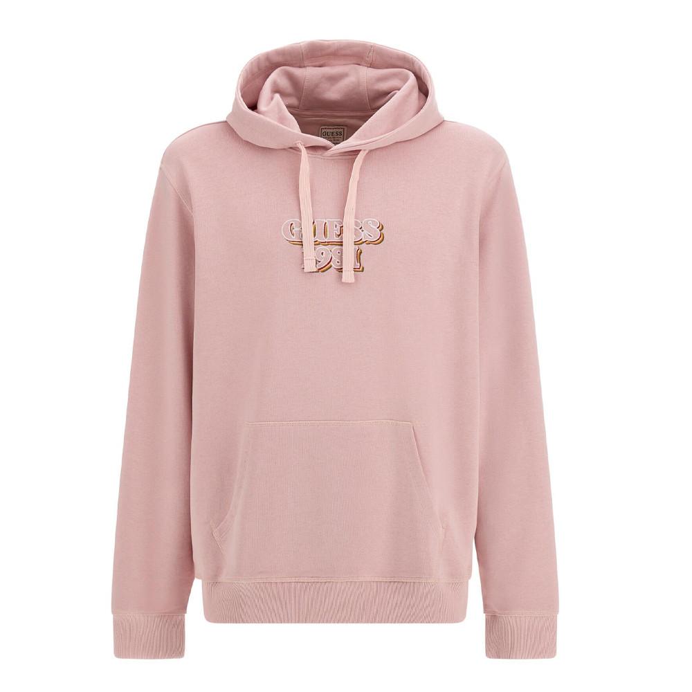 Sweat à Capuche Rose Homme Guess Embro pas cher