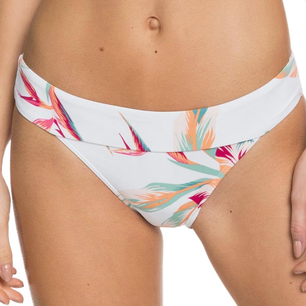 Bas de Bikini Blanc à fleurs Femme Roxy Lahaina Bay pas cher