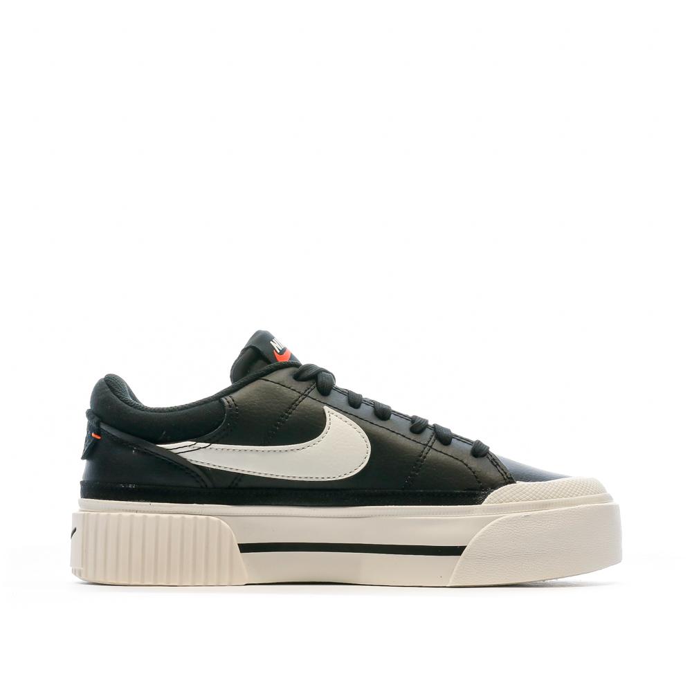 Baskets Noir Femme Nike Court Legacy Lift vue 2