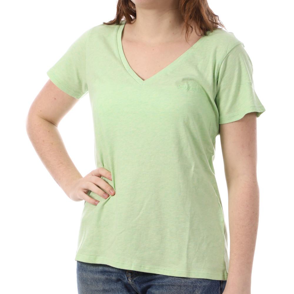 T-shirt Vert Femme Teddy Smith Narcisse pas cher