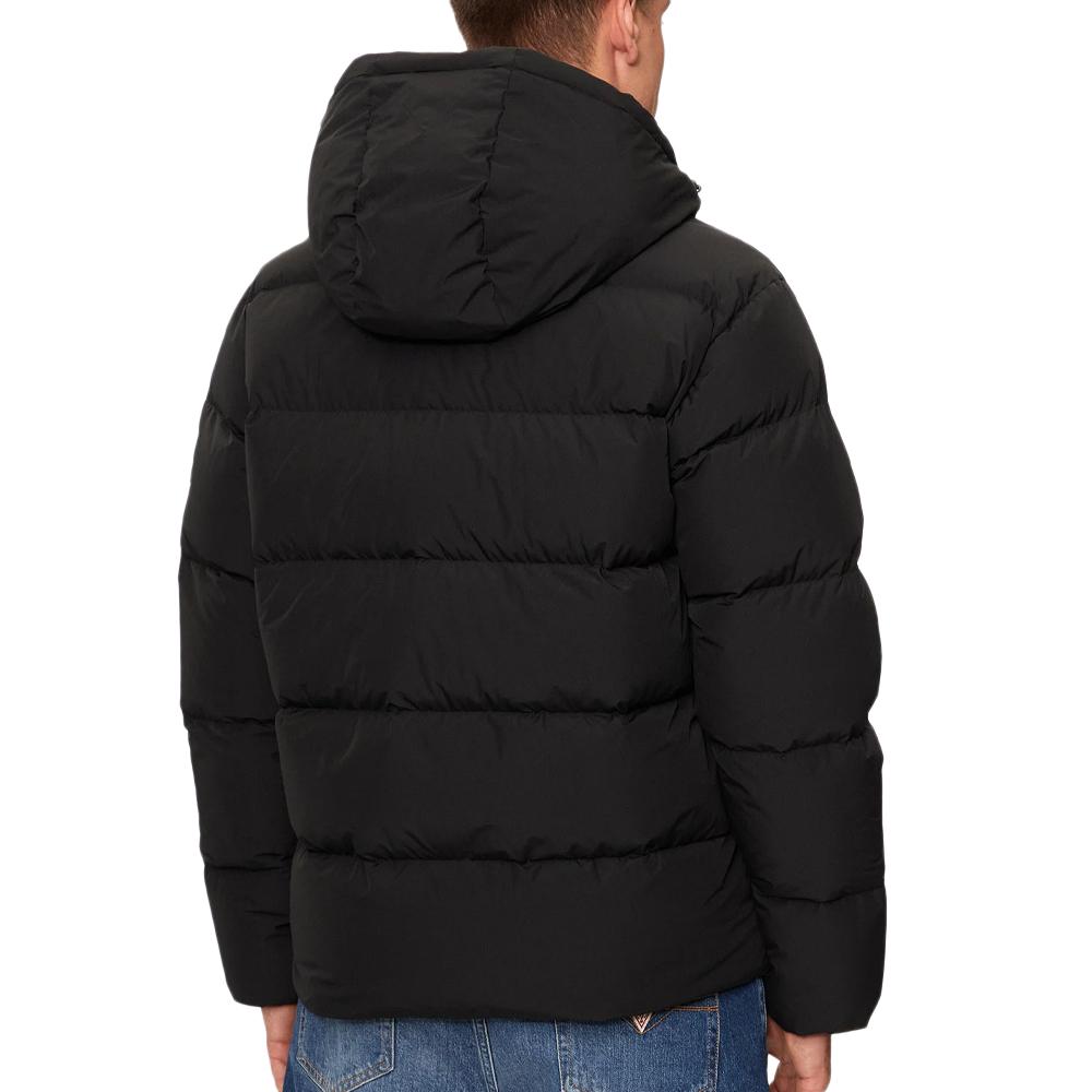 Doudoune Noire Homme Tommy Hilfiger Down Hooded Puffer vue 2