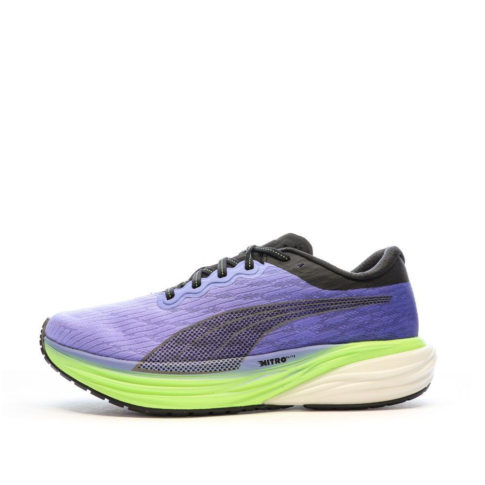 Chaussures de Running Violettes/Noires Homme Puma Deviate Nitro 2 pas cher