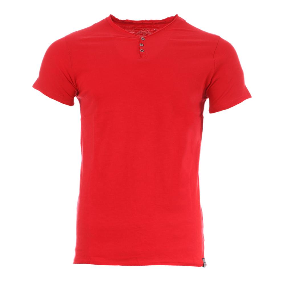 T-shirt Rouge Homme La Maison Blaggio Mattew pas cher