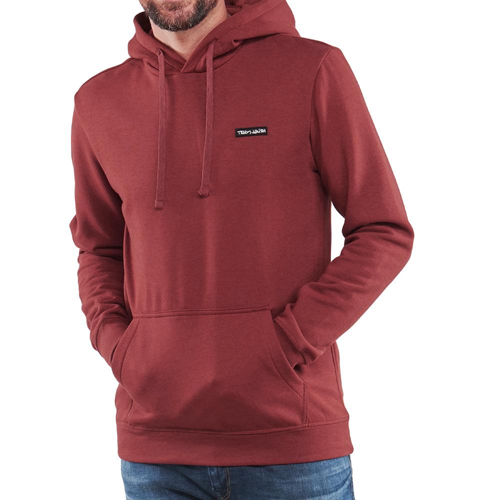 Sweat Rouge Homme Teddy Smith Hoody pas cher