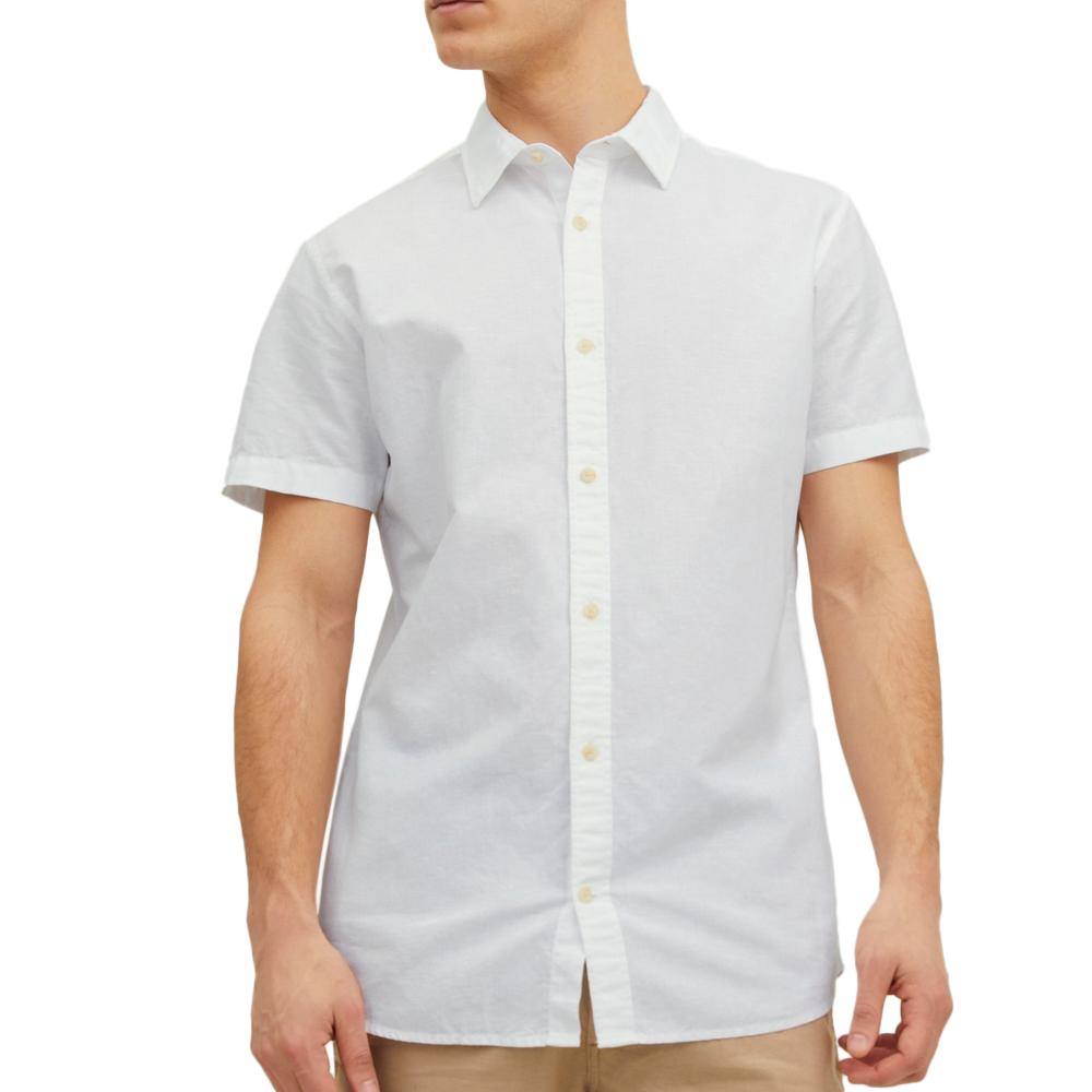 Chemisette Blanc Homme Jack & Jones Summer pas cher