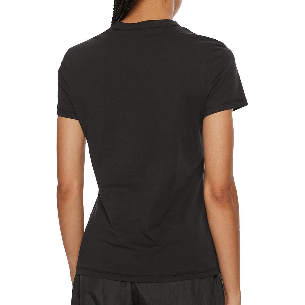 T-shirt Noir Femme Calvin Klein Jeans Graphic vue 2