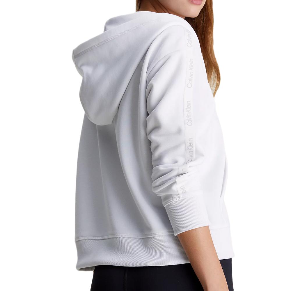 Sweat à Capuche Blanc Femme Calvin Klein 00GWS4W342 vue 2