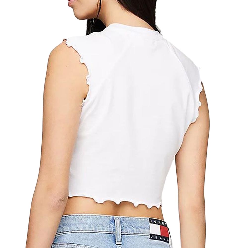 Débardeur Blanc Femme Tommy Hilfiger Babyloc vue 2