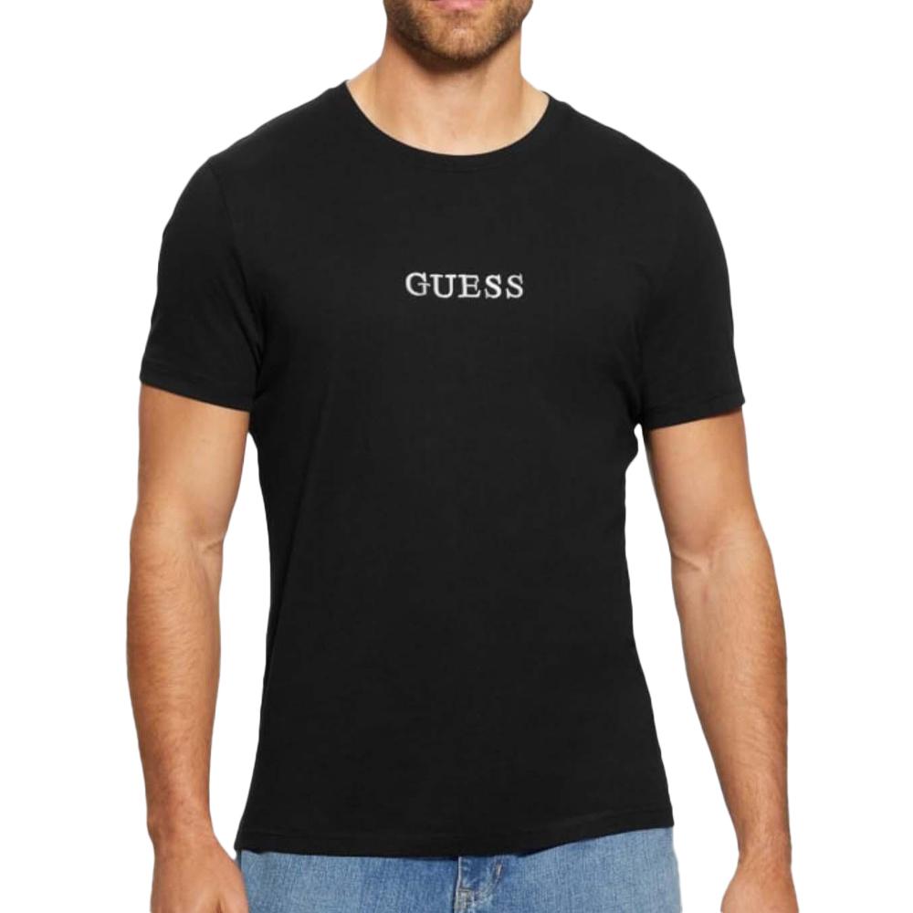 T-shirt Noir Homme Guess Multicol pas cher