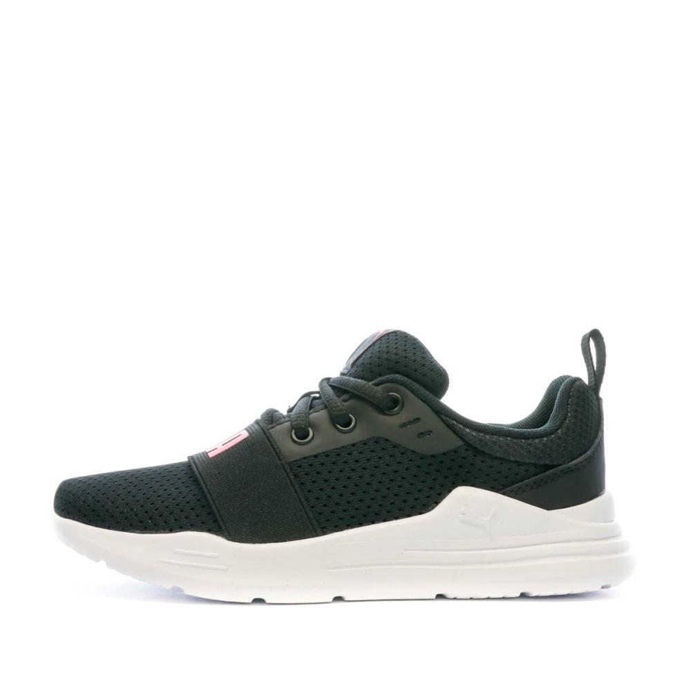 Baskets Noir Fille Puma Wired pas cher