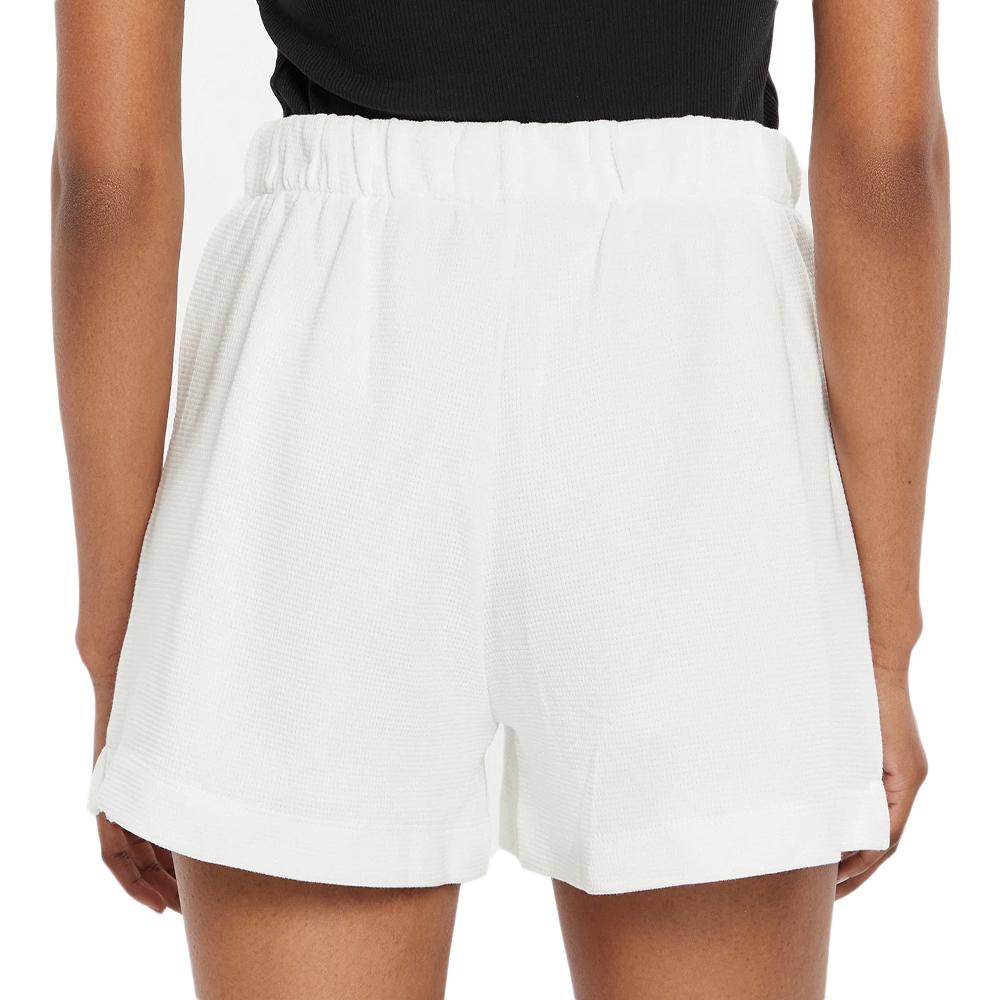 Short Blanc Femme Calvin Klein Jeans Waffle vue 2