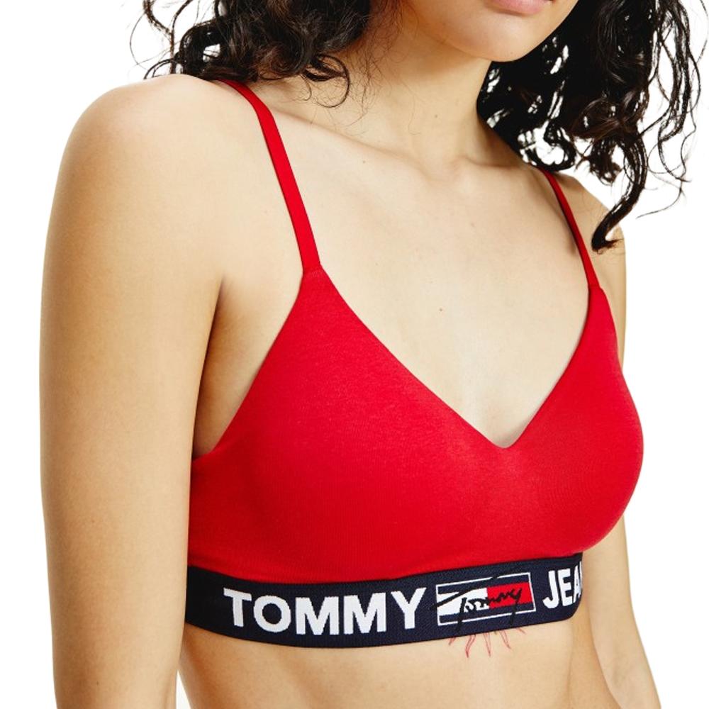 Soutien Gorge Rouge Femme Tommy Jeans UW0UW02719 pas cher