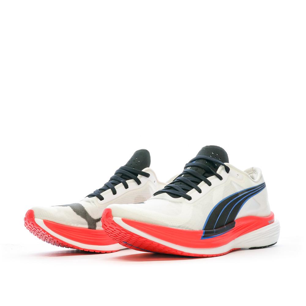 Chaussures de running Blanc/Noir Femme Puma Deviate Nitro vue 6