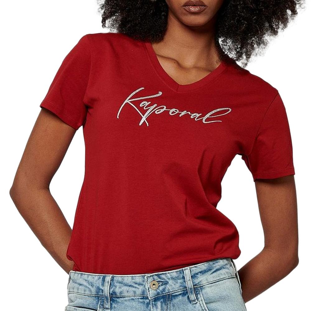 T-shirt Rouge Femme Kaporal FRANE pas cher