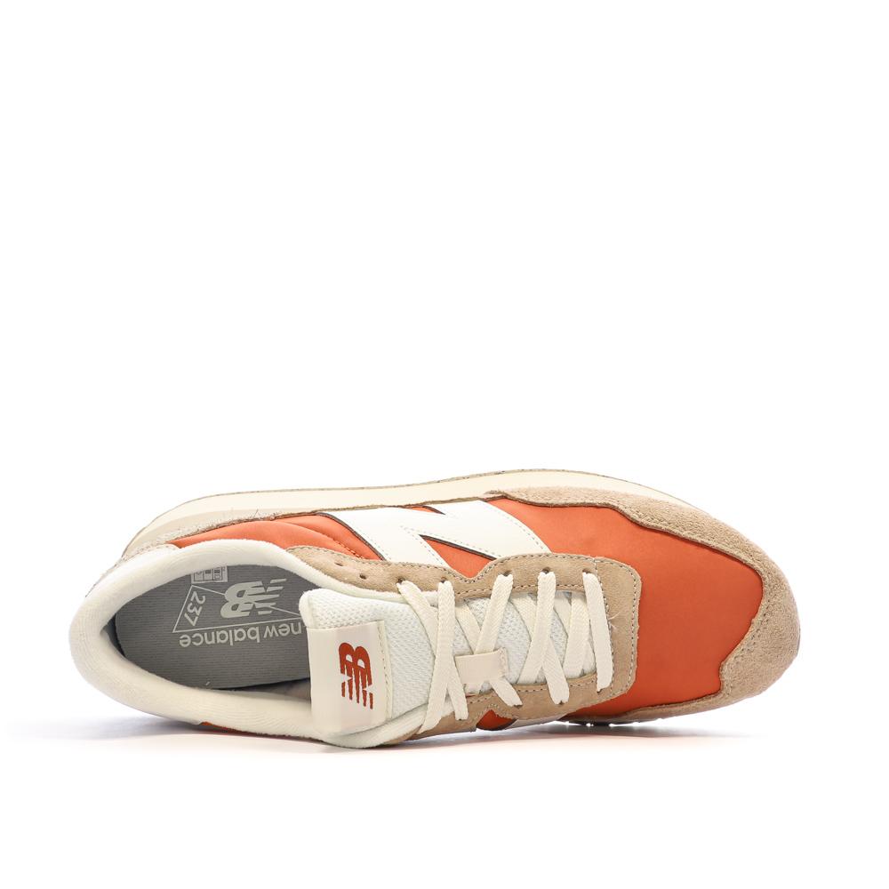 Baskets Écru/Orange Homme New Balance 237 vue 4