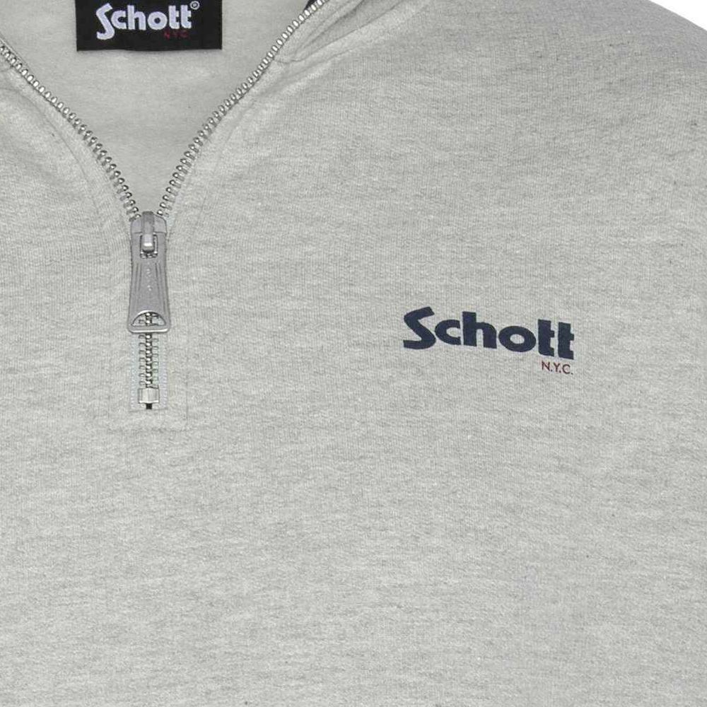 Sweat Gris Homme Schott Half vue 3