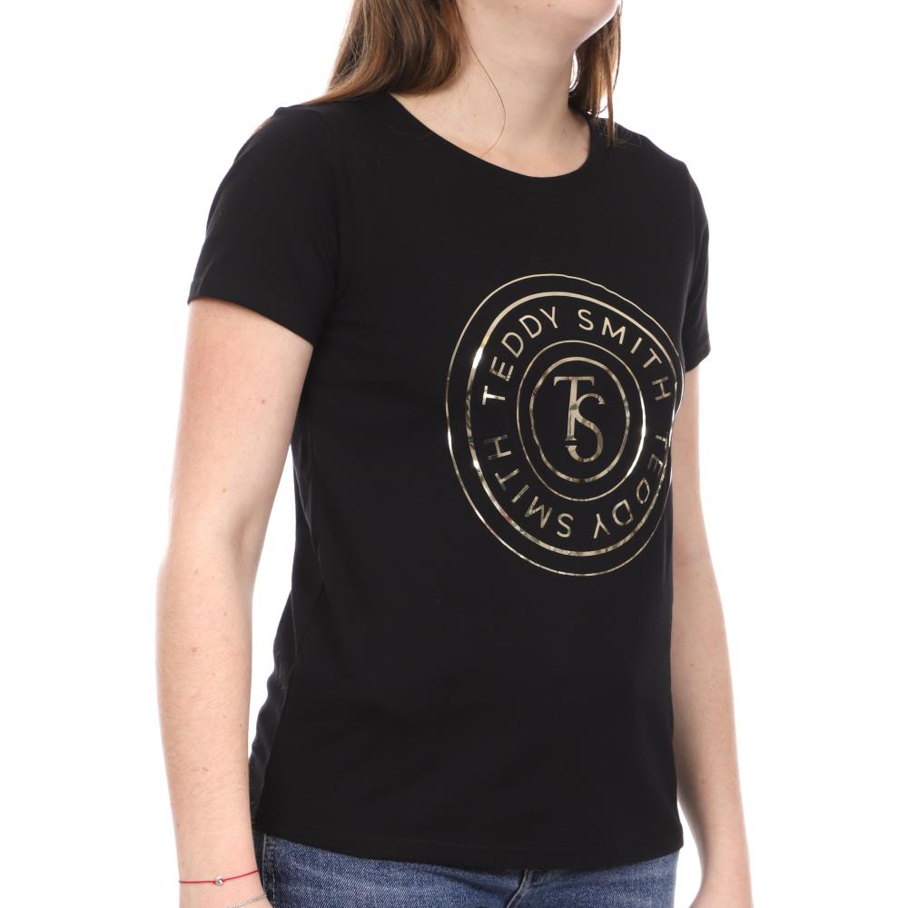 T-shirt Noir Femme Teddy Smith Tencho pas cher