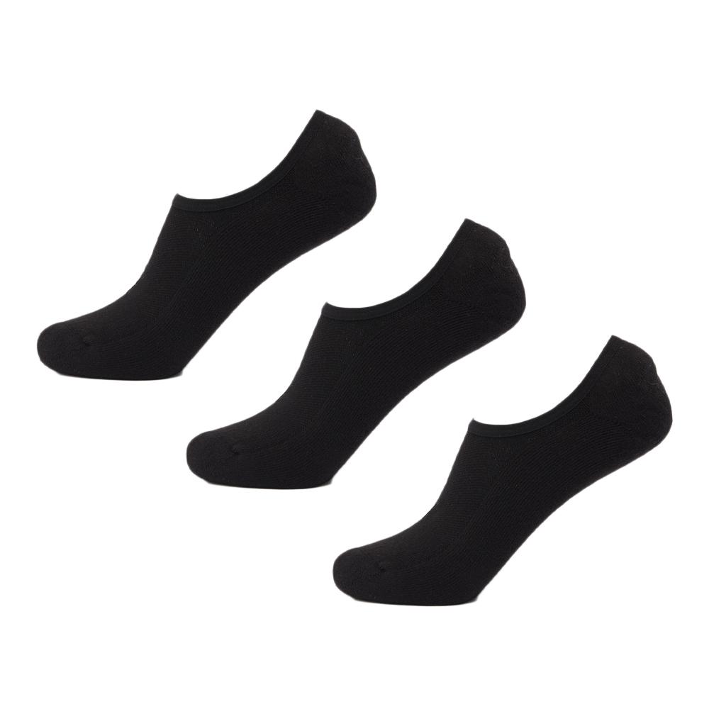 X3 Chaussettes Invisible Noir Mixte Twinday Collection pas cher