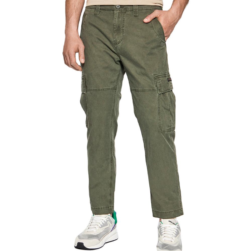 Pantalon Cargo Kaki Homme Superdry Core pas cher