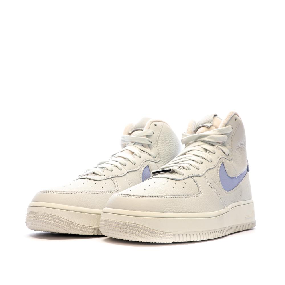 Baskets Gris/Bleu Femme Nike Air Force 1 Sculpt vue 6